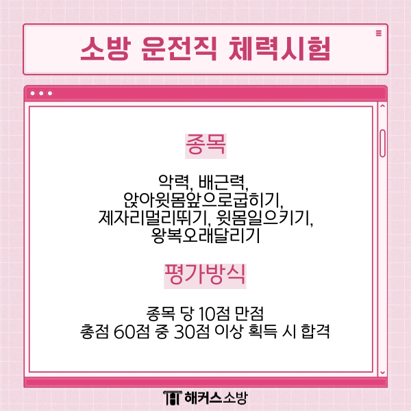 소방공무원 운전직